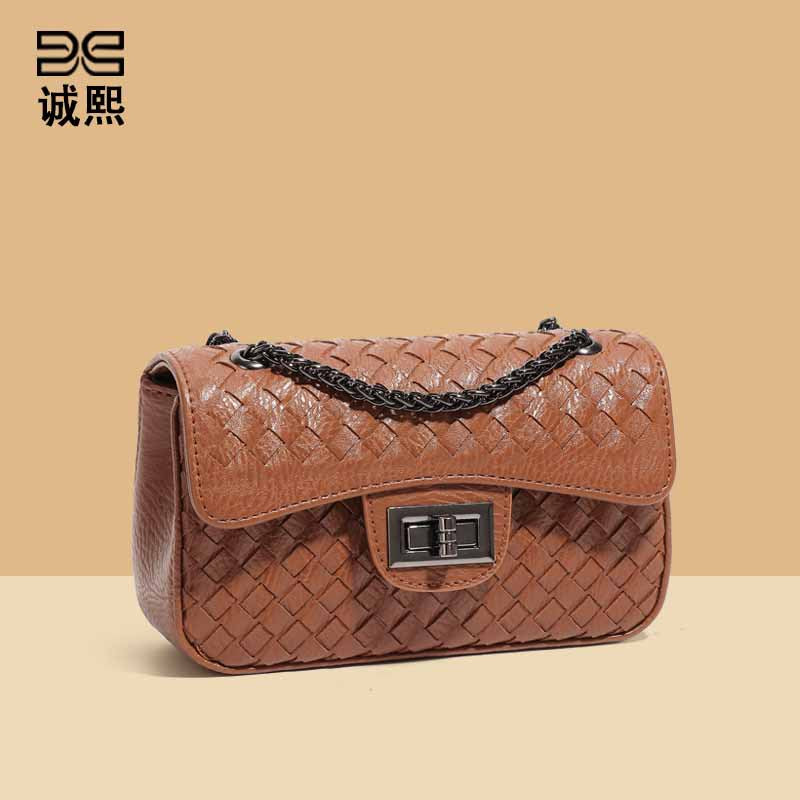 经典百搭横款小方包网红同款辣妈包质感链条单肩包休闲潮流斜挎包