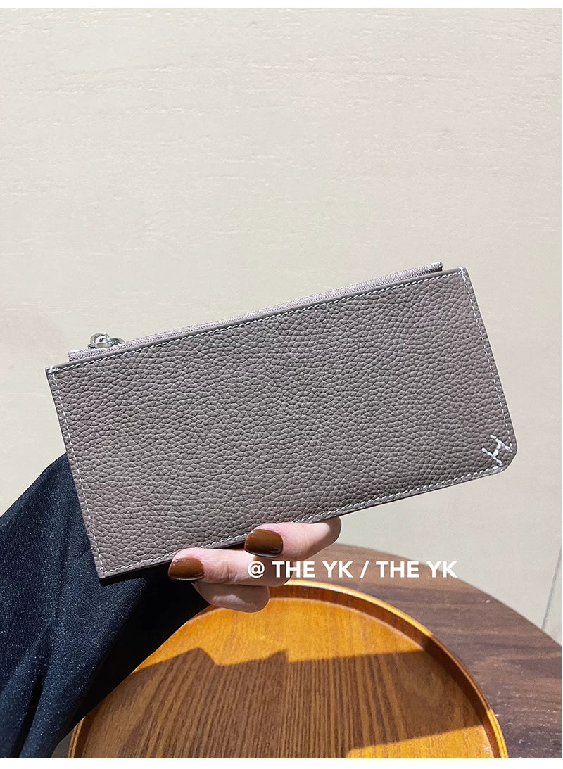 刺绣h钱包长款手机包护照包两折多卡位皮夹证件机票零钱收纳钱夹