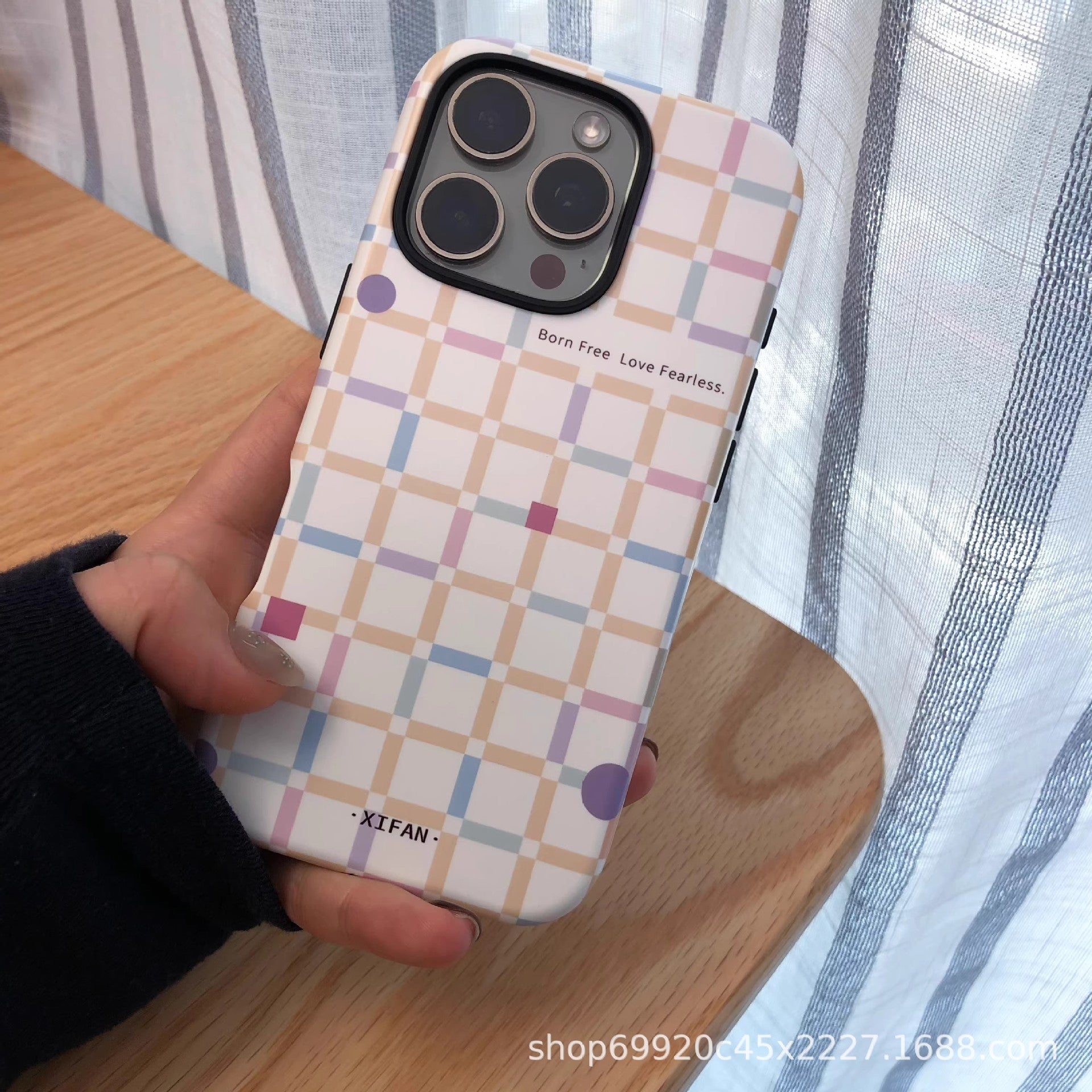 高级感线条格纹适用苹果17Promax手机壳爆款iPhone16磁吸15菲林壳