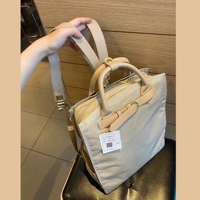 一眼贵气 超高级双肩气质女背包牢固~防泼水超轻巨美 直播代发