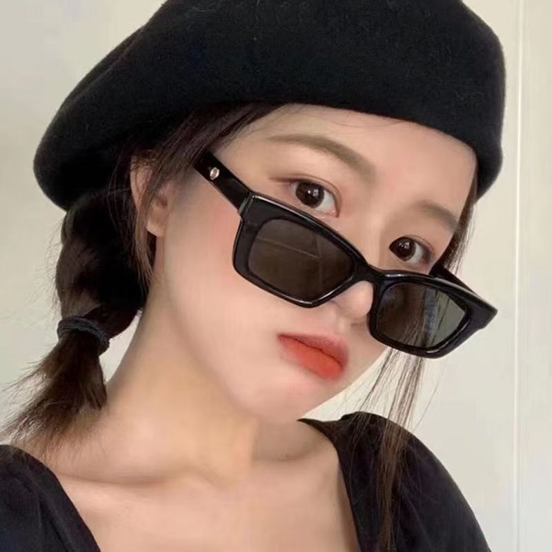 网红同款凹造型猫眼太阳镜出街百搭高级感防紫外线gm墨镜女高级感