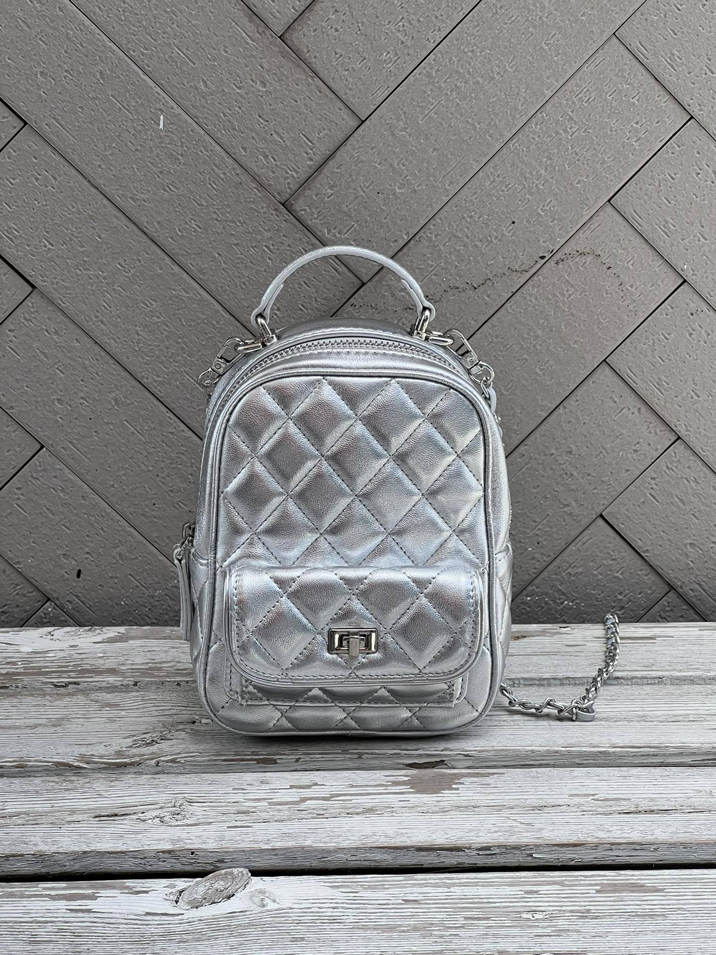 高级感小众菱格双肩包包女2025新款时尚百搭双肩书包单肩旅行包潮