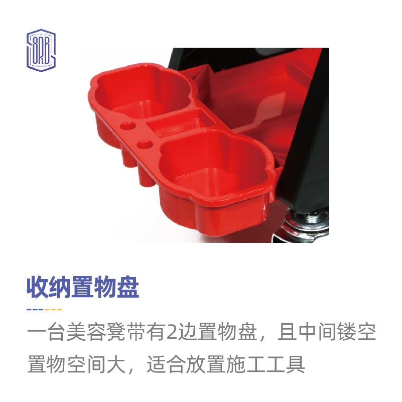 多功能汽车美容凳洗车贴膜抛光打蜡施工移动滑轮加厚工具收纳椅子