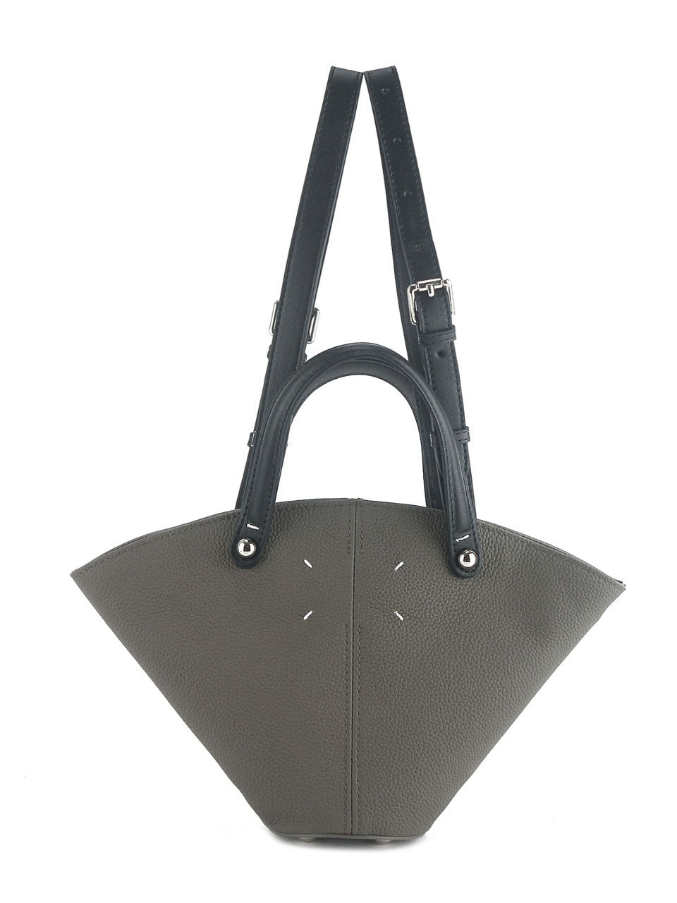 日韩ins简约休闲手提双肩包荔枝纹扇形菜篮子腋下包包一件代批发