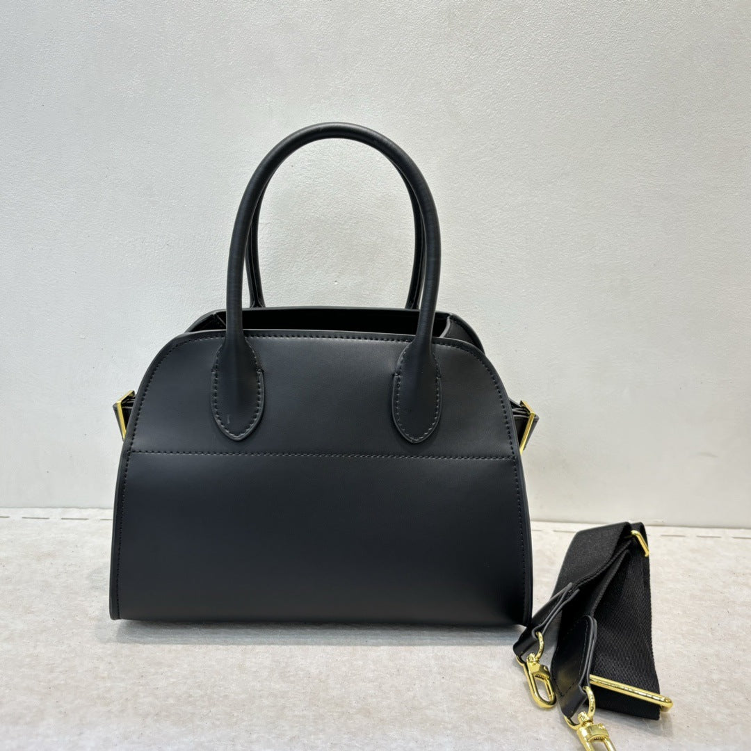 小众复古高级托特包董洁白百何同款真皮大容量通勤手提单肩托特包