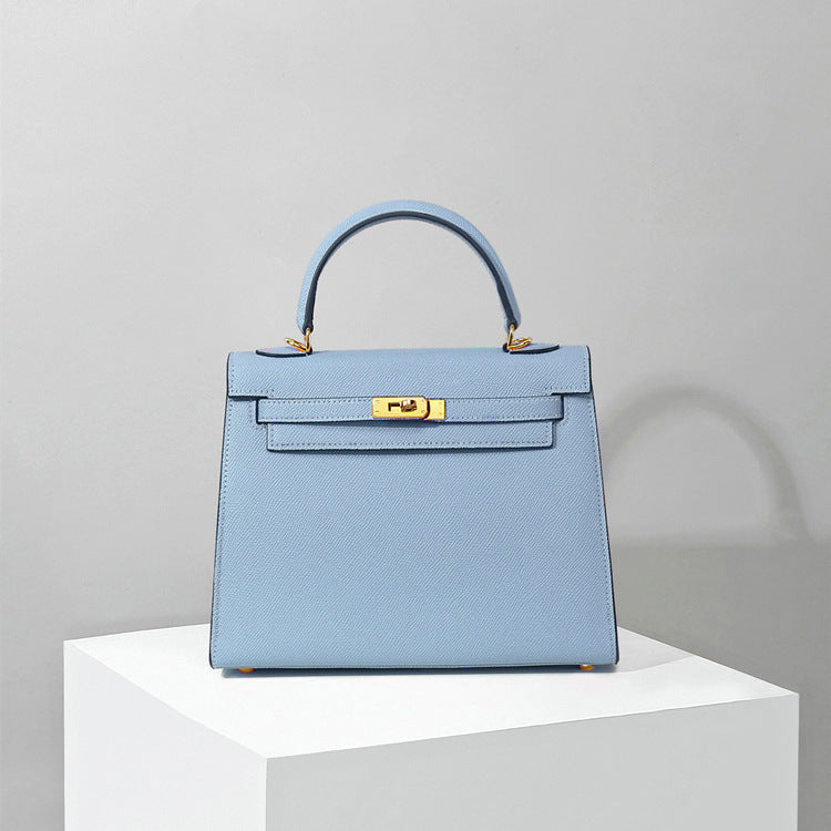 手掌纹凯利包女真皮包包大容量牛皮手提包通勤斜挎单肩包秋冬热销