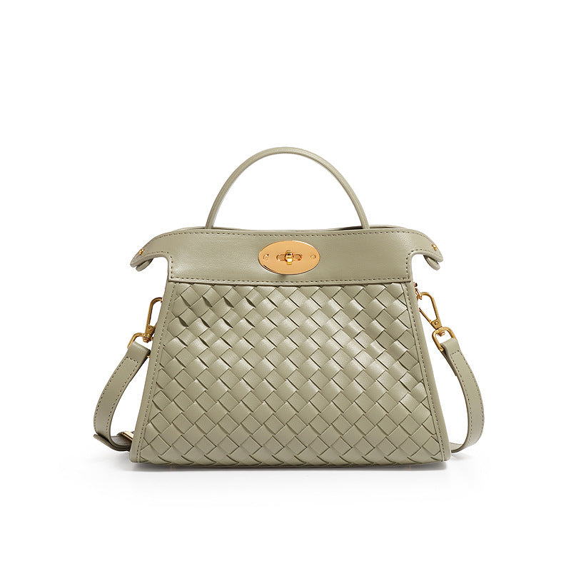 质感潮流手提包时尚编织包包高级感精致斜挎包韩版女士简约单肩包