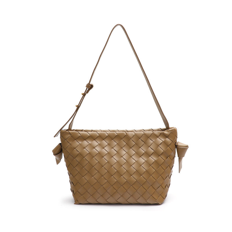 网红时尚休闲新款创意手工编织包包女百搭潮流小众单肩斜挎腋下包