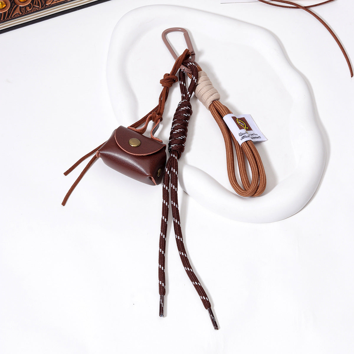 手工DIY碱水面包钥匙扣秋冬美拉德系可爱面包挂件学生情侣书包装