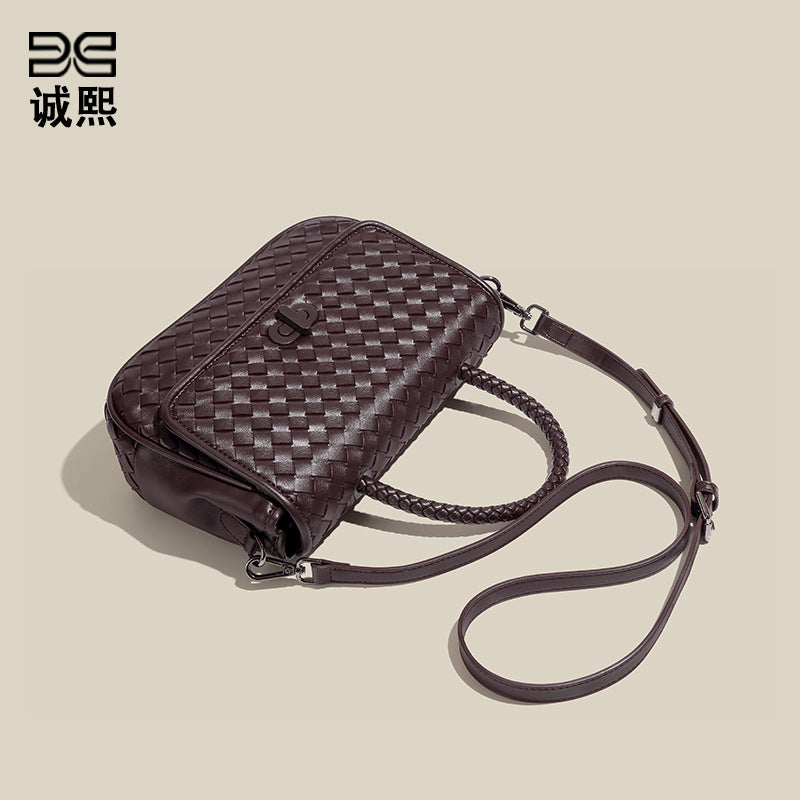 包包冬季款女高级感编织包小众百搭潮流手提包单肩斜挎包一件代发