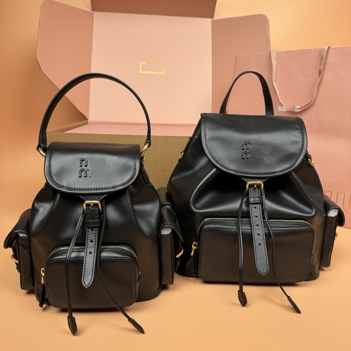 m缪家新款双肩包学院风复古背包日韩包包ins网红同款男女休闲帆布