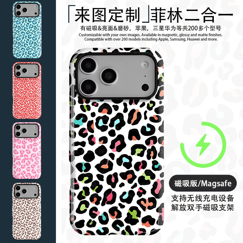 来图定 制菲林二合一适用苹果17promax手机壳iPhone16三星s26跨境