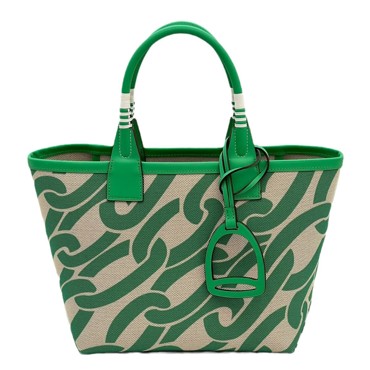 女包高级时尚百搭腋下托特包手工编织牛皮拼帆布撞色手提菜篮子包