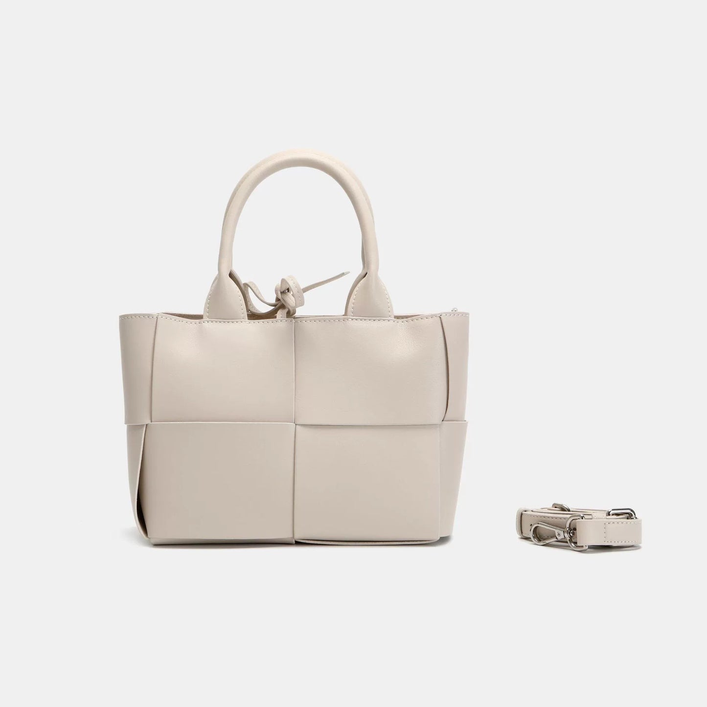 包包女士真皮女包2022新款手提手工编织托特简约大容量轻奢高级