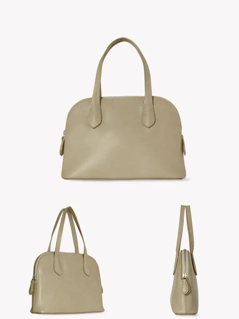 TROW Ingrid新款贝壳包 leather tote bag休闲真皮手提包一件代发