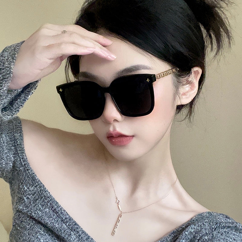 韩版gm墨镜女士夏季出街显白高级感防紫外线太阳镜男驾驶遮阳眼镜