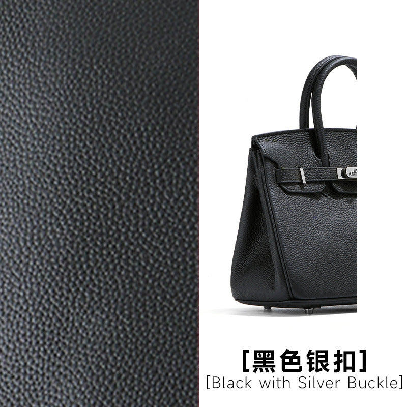 头层牛皮铂金包真皮女包大容量凯丽手提包女高级感通勤单肩斜挎包