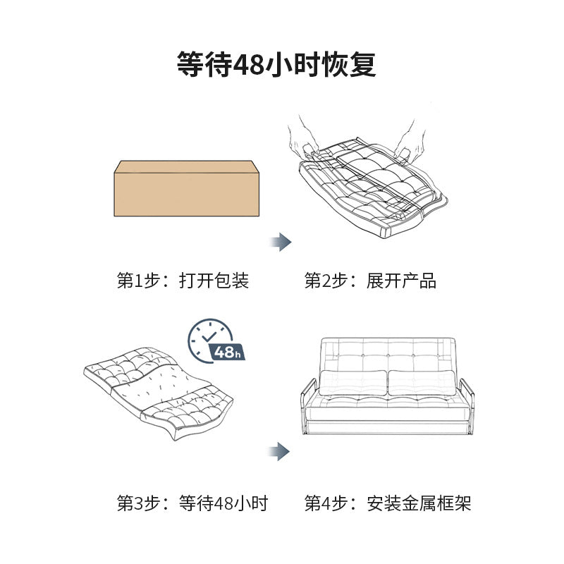 外贸压缩真空懒人沙发双人布艺折叠可转换海绵沙发家用客厅地板椅