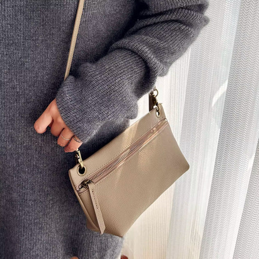 头层牛皮小包包2024新款复古单肩包轻便软皮女包百搭休闲斜挎小包