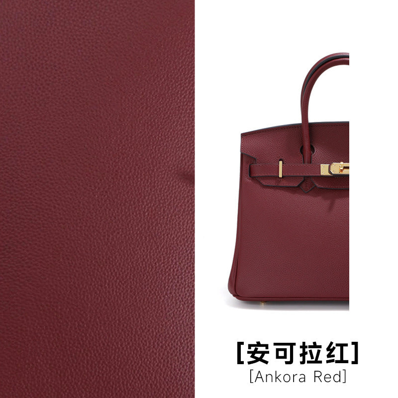 头层牛皮铂金包真皮女包大容量凯丽手提包女高级感通勤单肩斜挎包