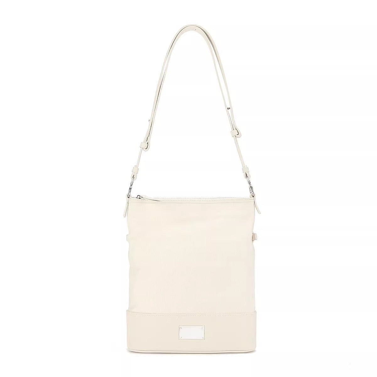 M6马吉5ac新款牛皮拼接帆布hobo腋下包高级感百搭单肩斜挎手机包