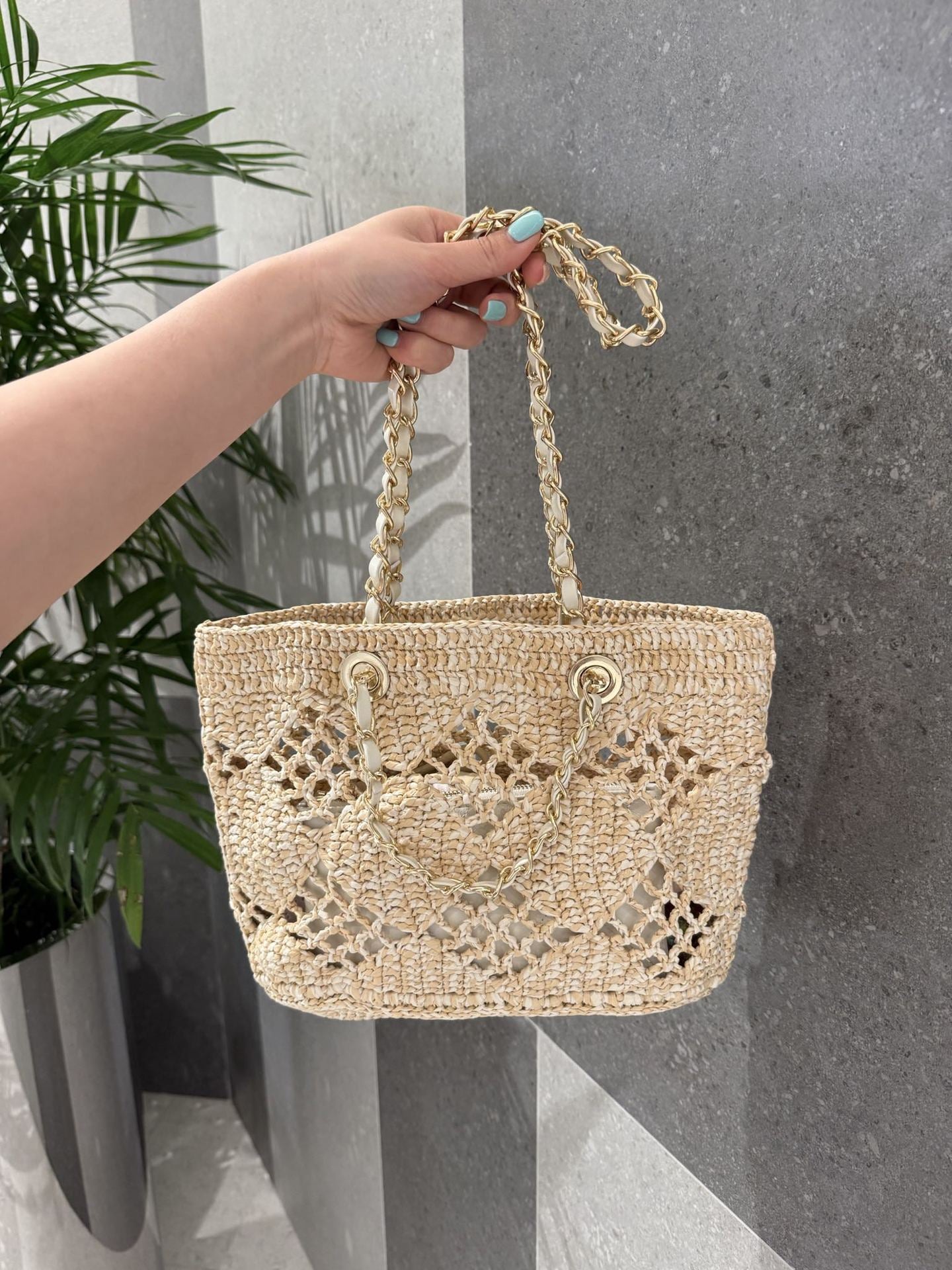 一件代发新款ins镂空纸绳草编包休闲百搭时尚单肩包大容量通勤包