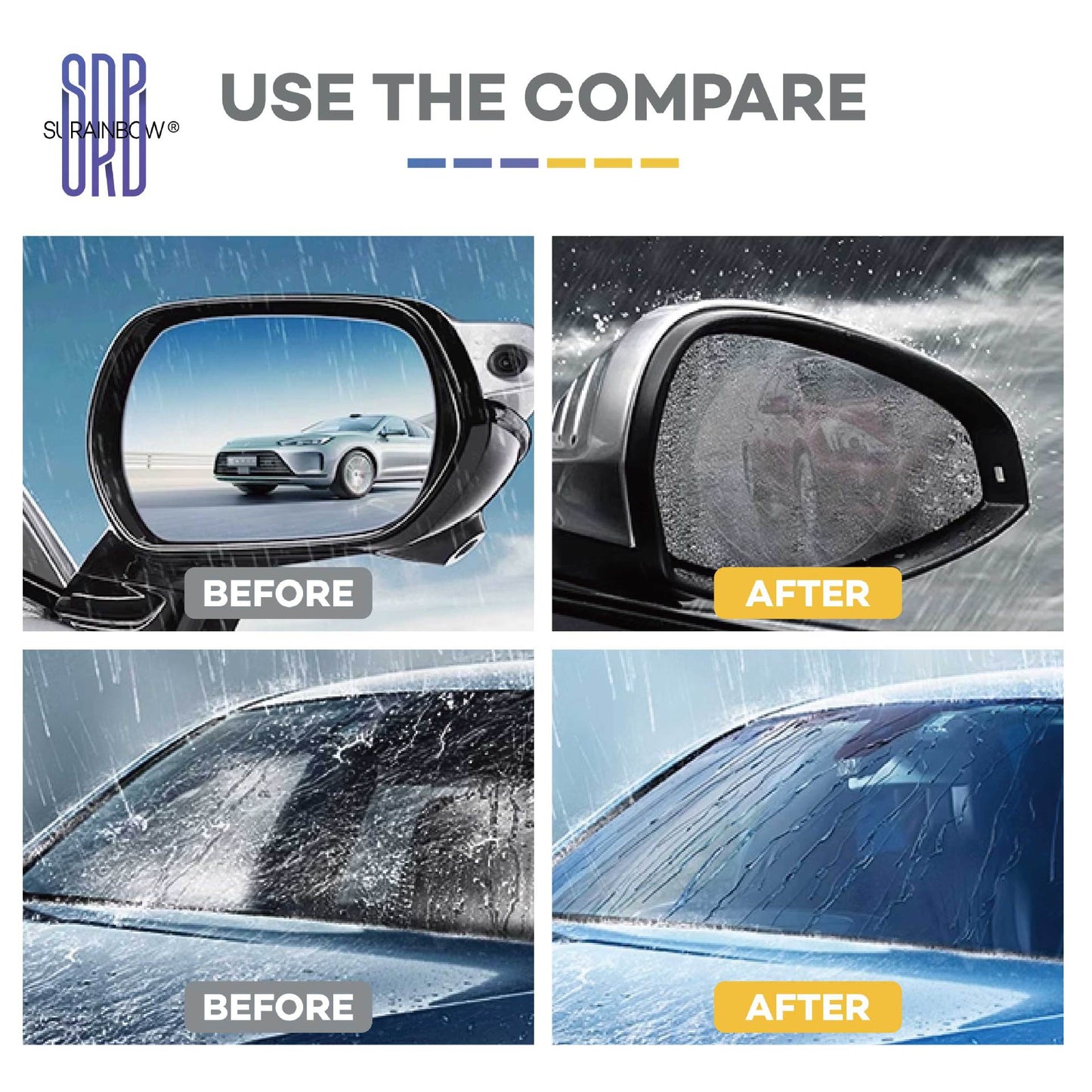 跨境专供汽车车窗玻璃镀晶喷雾前挡后视镜防雨驱水镀膜剂防雨剂