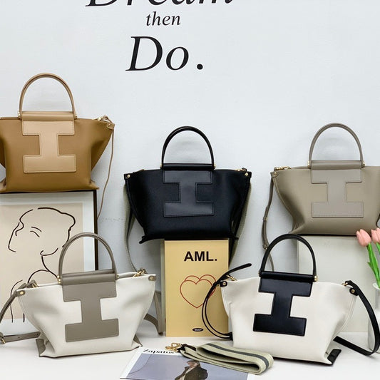 头层牛皮设计托特包女大容量真皮2024新款通勤腋下单肩斜挎女包包