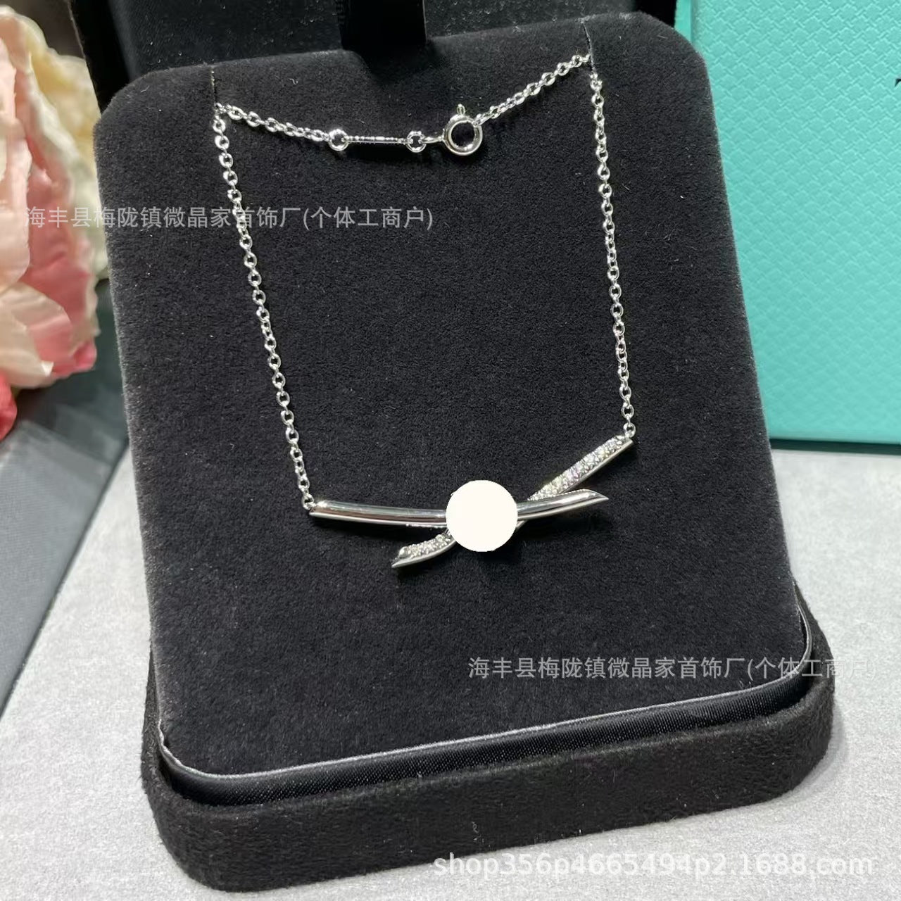 高版T家绳结项链knot扭绳项链女小众轻奢锁骨链厂家直销批发代发