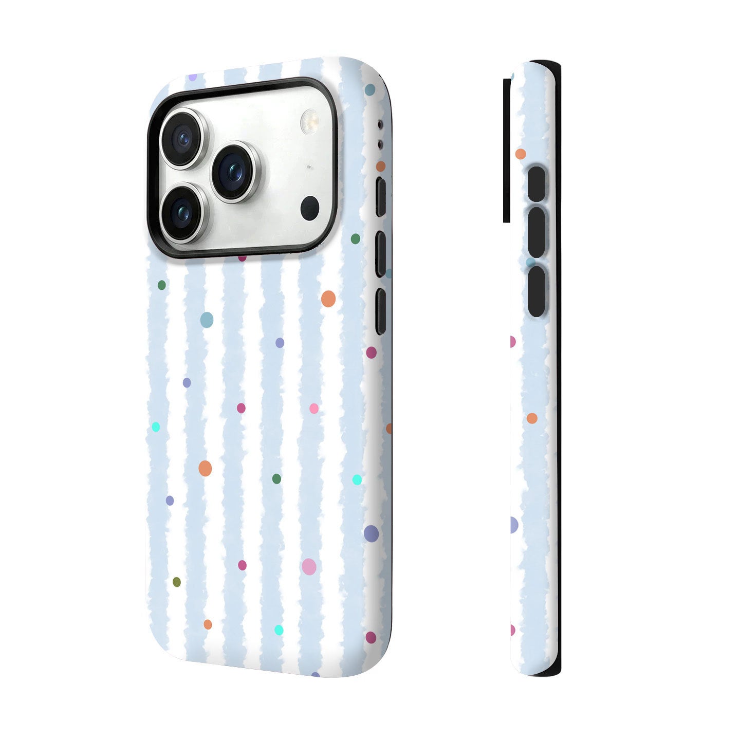 个性创意波点条纹菲林二合一适用苹果17pro手机壳iPhone16防摔套