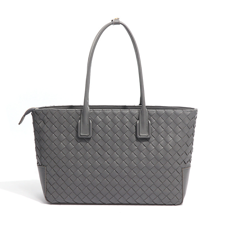 批发外贸2024新款编织女包托特包大容量复古时尚女士手提包单肩包