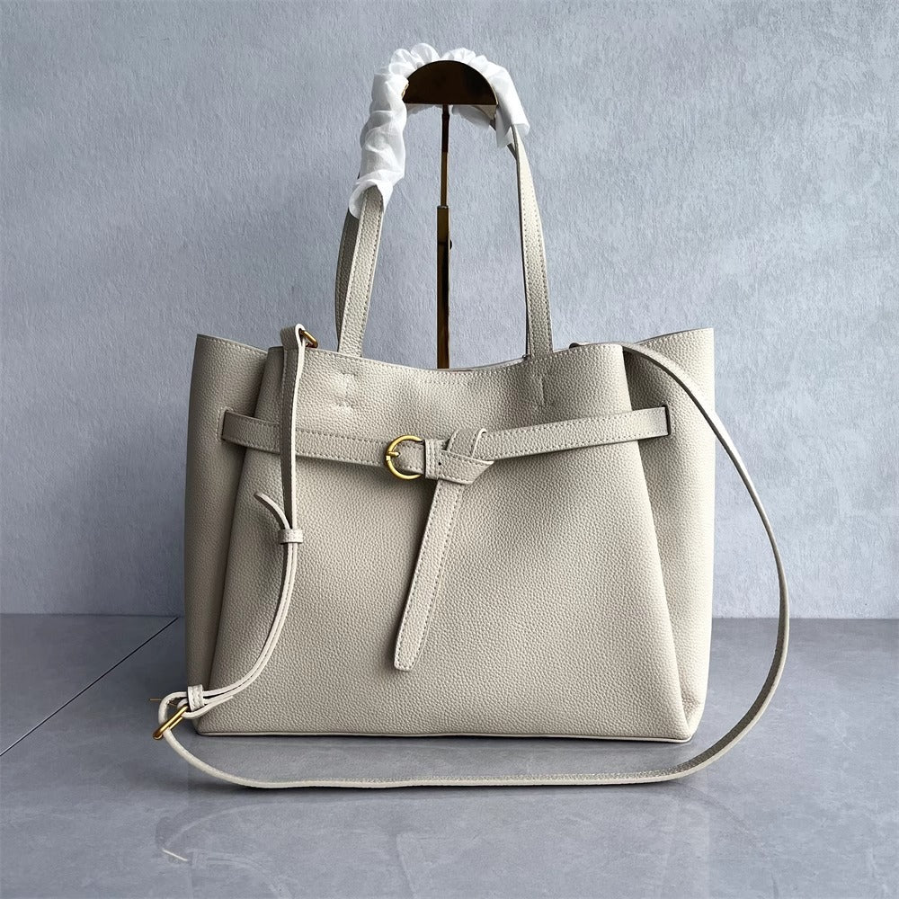 2025新款高品质牛皮托特包潮流时尚高级感大容量通勤单肩斜挎女包