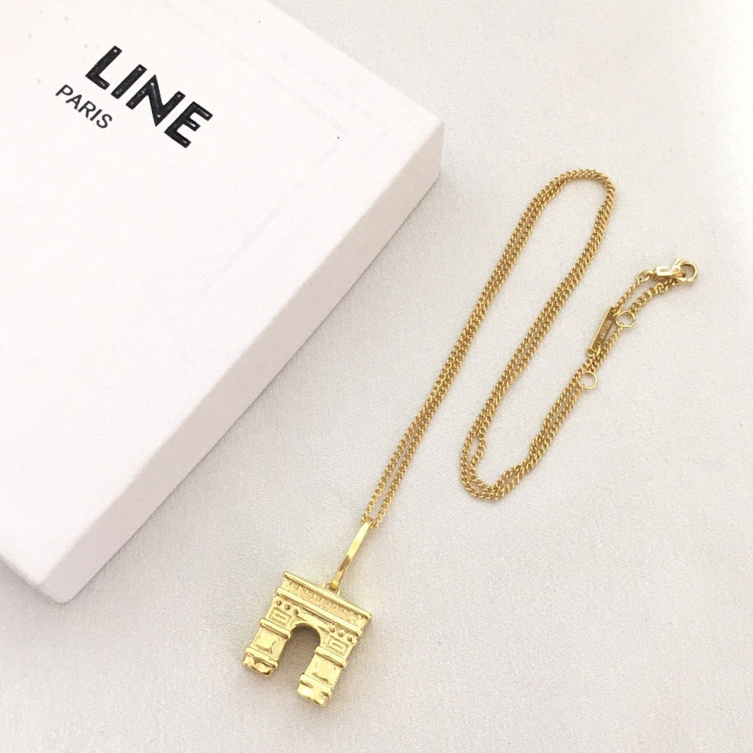 赛林家耳环立体凯旋门cel风浮雕法式星球高级气质中古vintage耳钉