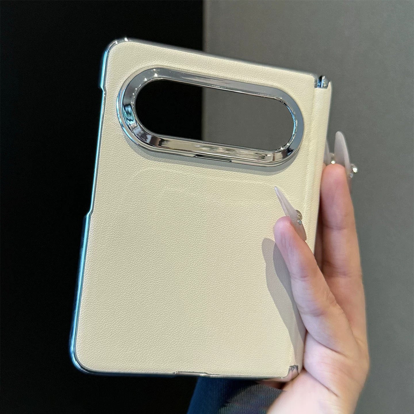 适用华为puraxmax手机壳简约高级商务折叠屏磁吸防摔单中轴保护套