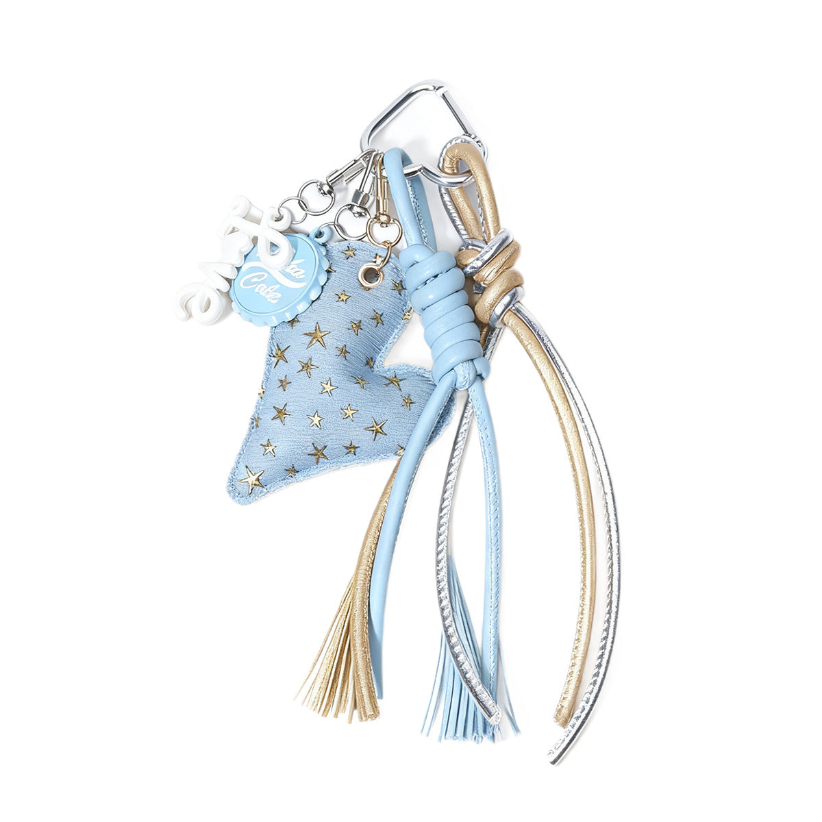 原创miu系牛仔桃心包挂钥匙多元素极繁主义包包挂件挂饰个性包挂