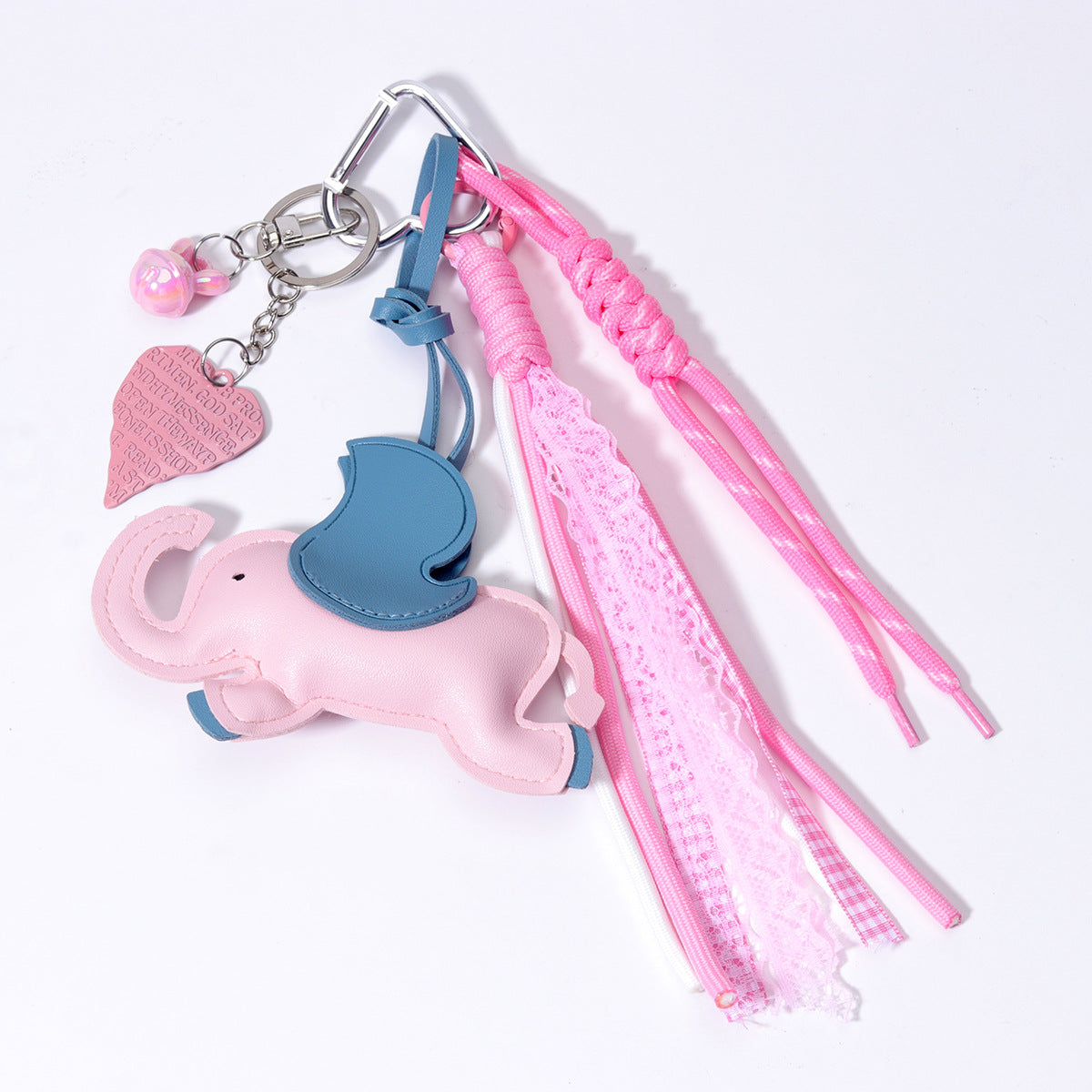 爆款包挂义乌现货diy包包小飞象PU包挂miu系包挂绳子手机链配饰