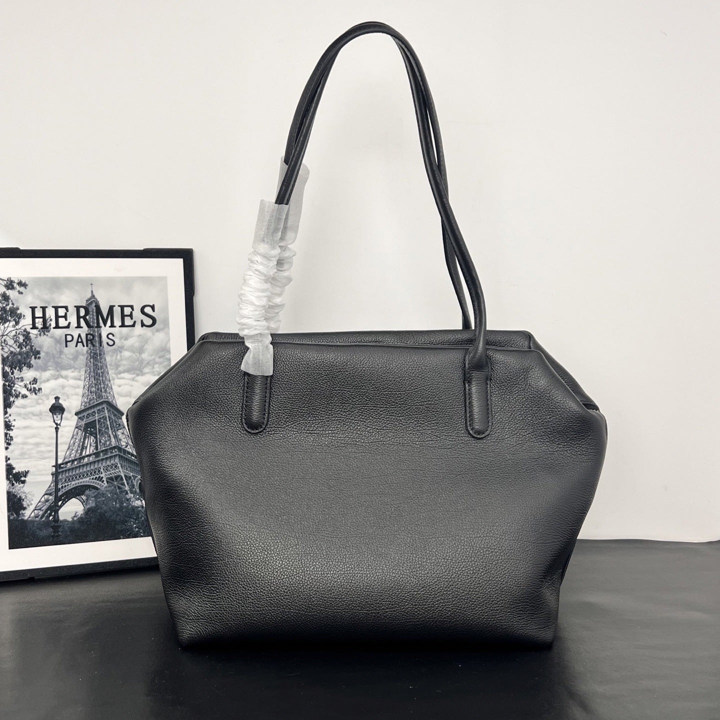 ROW新品Henri手提公文包托特包女大容量通勤真皮质感单肩腋下包