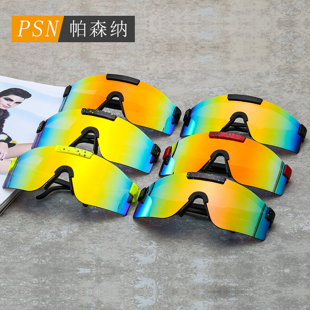 跨境新款骑行眼镜户外运动时尚太阳镜男女护目自行车眼镜印logo