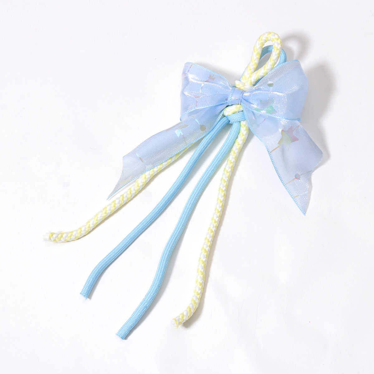 新款欧美波西米亚风涤纶纯手工编织钥匙扣包包挂件批发跨境亚马逊