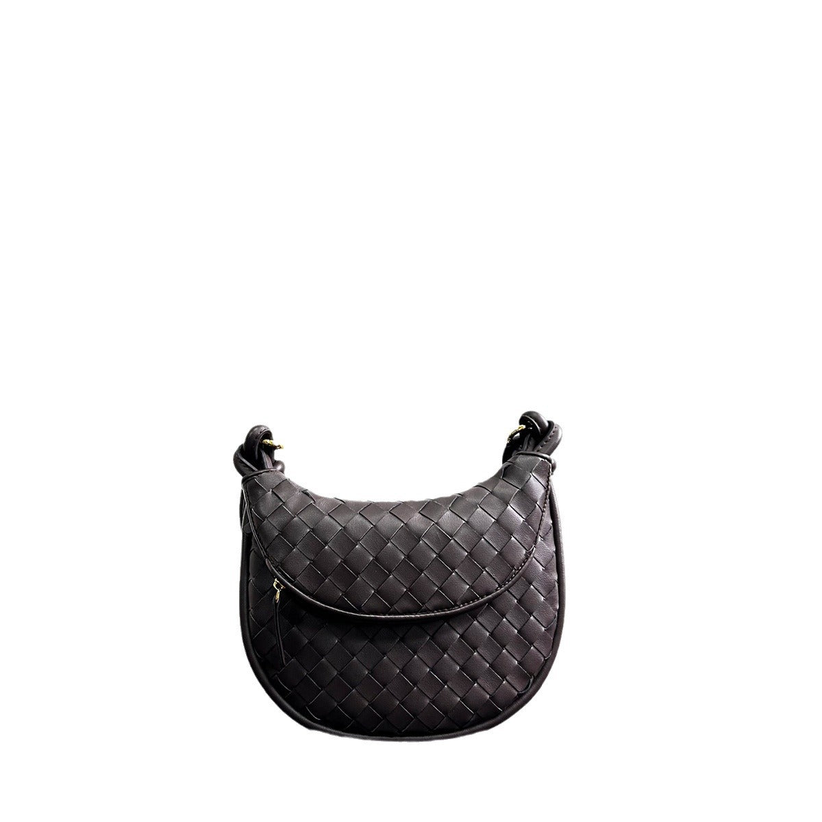 2023新款秋冬原创编织真皮腋下包女简约通勤托特包大休闲手提包女