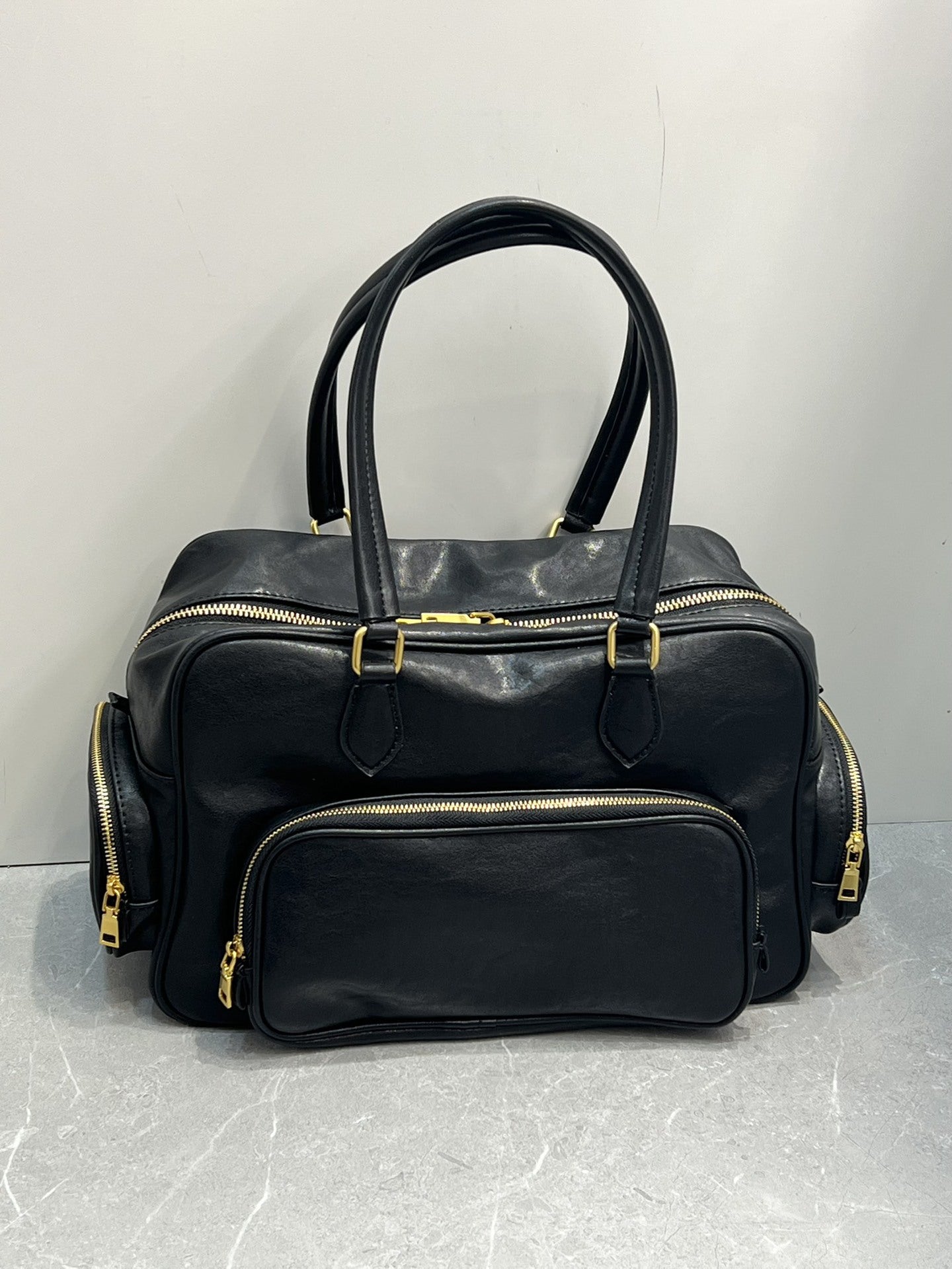 植鞣牛皮托特包大容量包包女式2024秋冬新款腋下单肩大包波士顿包