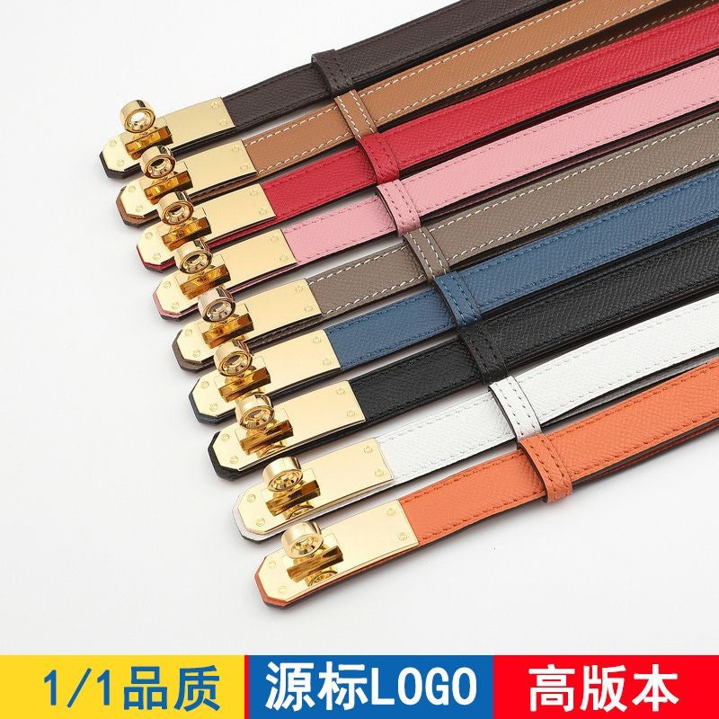 H家kelly腰带女真皮装饰凯莉西裤皮带秋冬搭配毛衣裙子连衣裙收腰