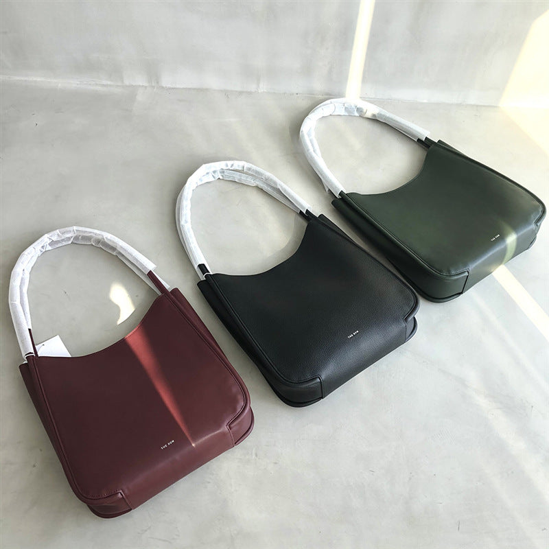 高品质The Row包真皮大容量单肩包Rose朴彩英同款通勤托特腋下包