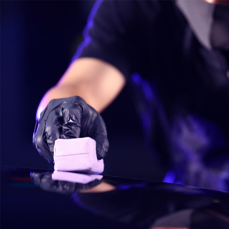 包布镀晶海绵块多用途镀膜擦双面绒布漆面护理海绵多面可用