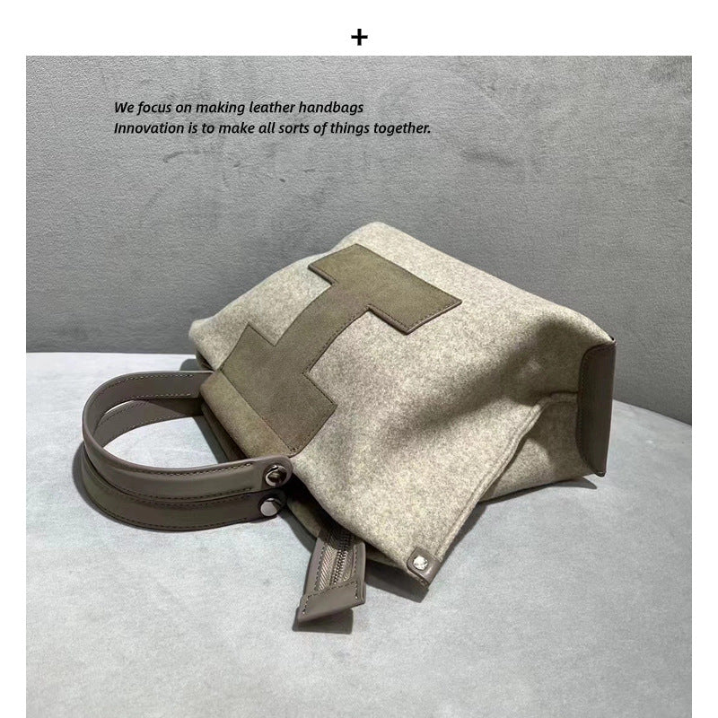 小众设计托特包2023新款百搭头层牛皮手提包高级感真皮单肩斜挎包