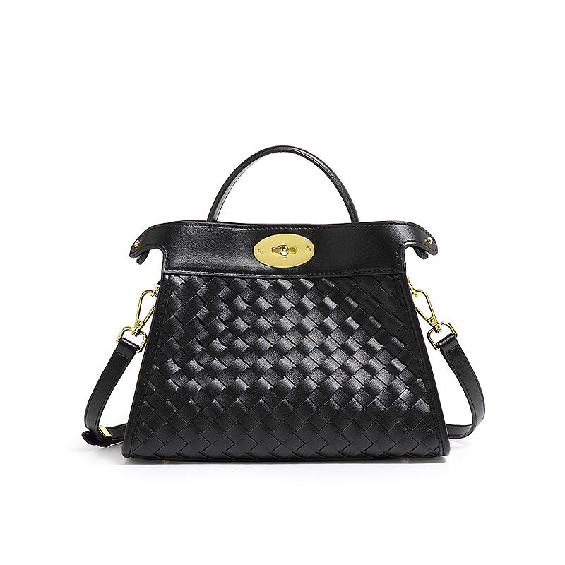 质感潮流手提包时尚编织包包高级感精致斜挎包韩版女士简约单肩包