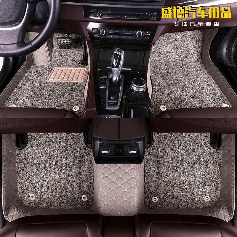 骥影特斯林双层脚垫适用于进口标致207 308 607  7 40RCZ