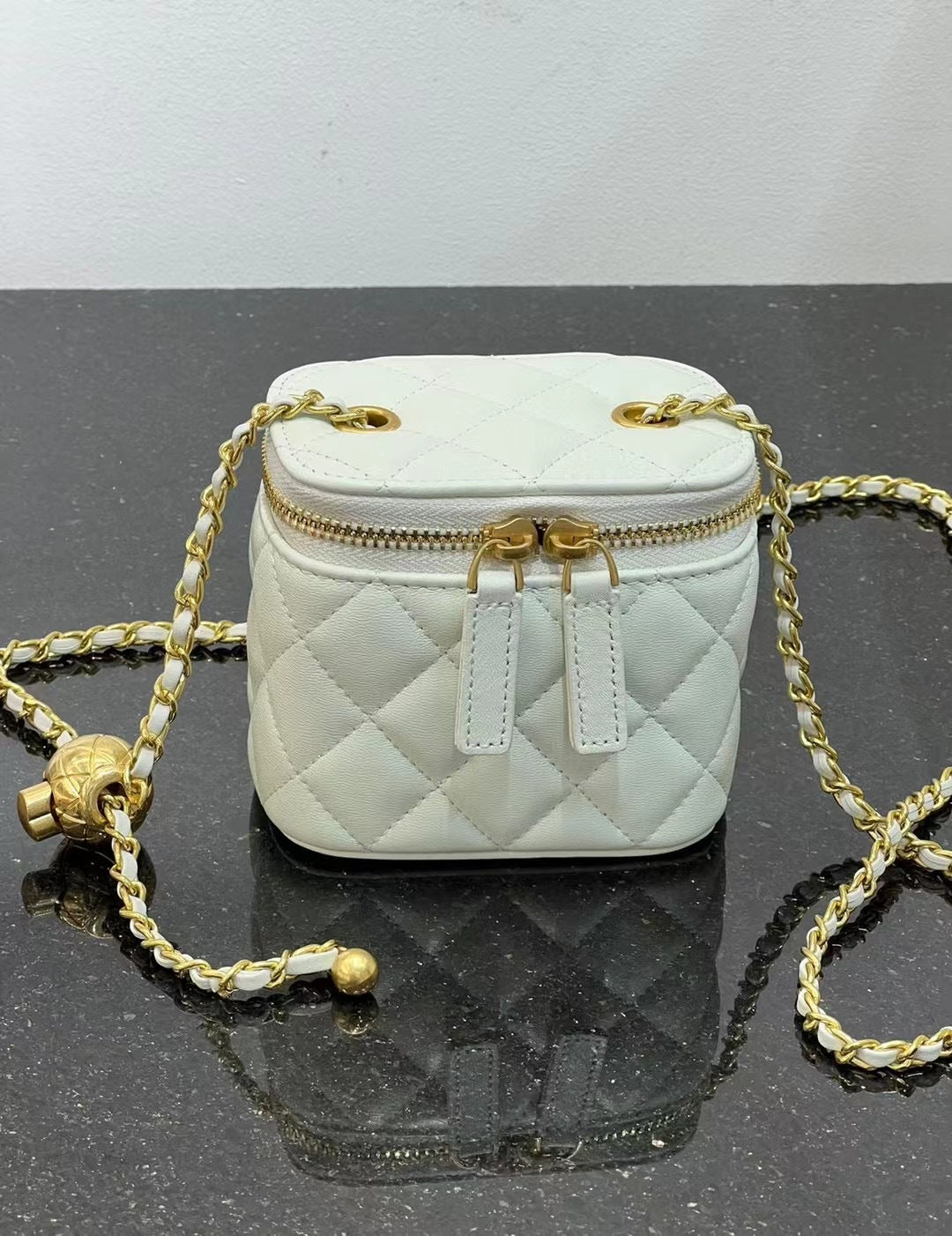 新款高级感小香包菱格mini小众设计单肩手提包链条盒子包百搭女包