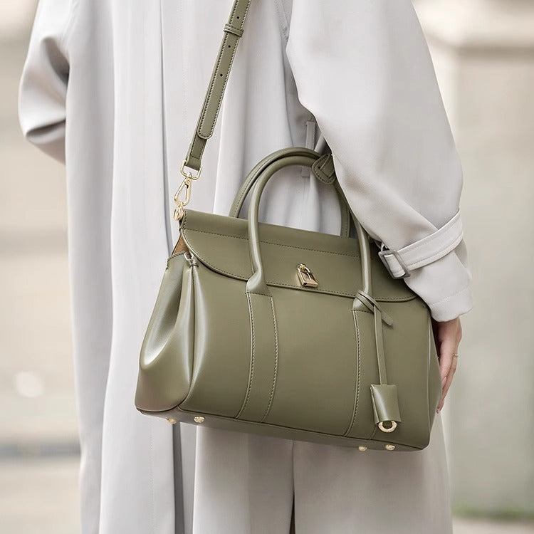 LP同款手袋手拎包帆布拼皮老钱风大容量单肩手提通勤托特公文包包