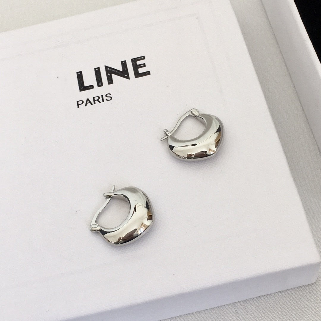 赛林家22新款几何形耳环女高级感气质cell 风光身镀金耳扣